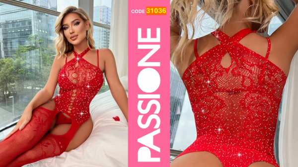 REAL PASSIONE 31036 TAŞLI VÜCUT ÇORABI