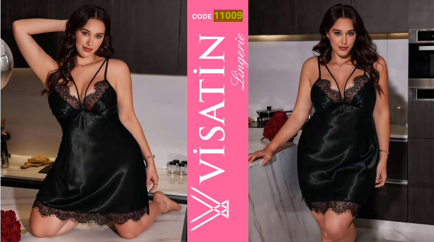 VİSATİN 11009 SATEN GECELİK BATTAL