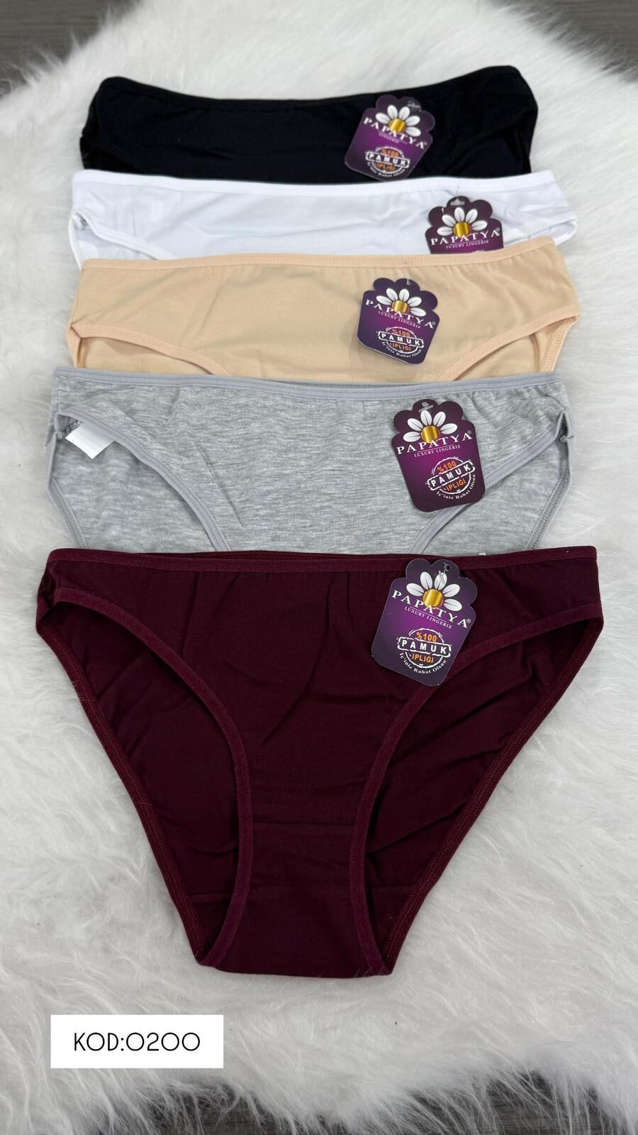 PAPATYA 0200 BAYAN PAMUK BİKİNİ 38-40