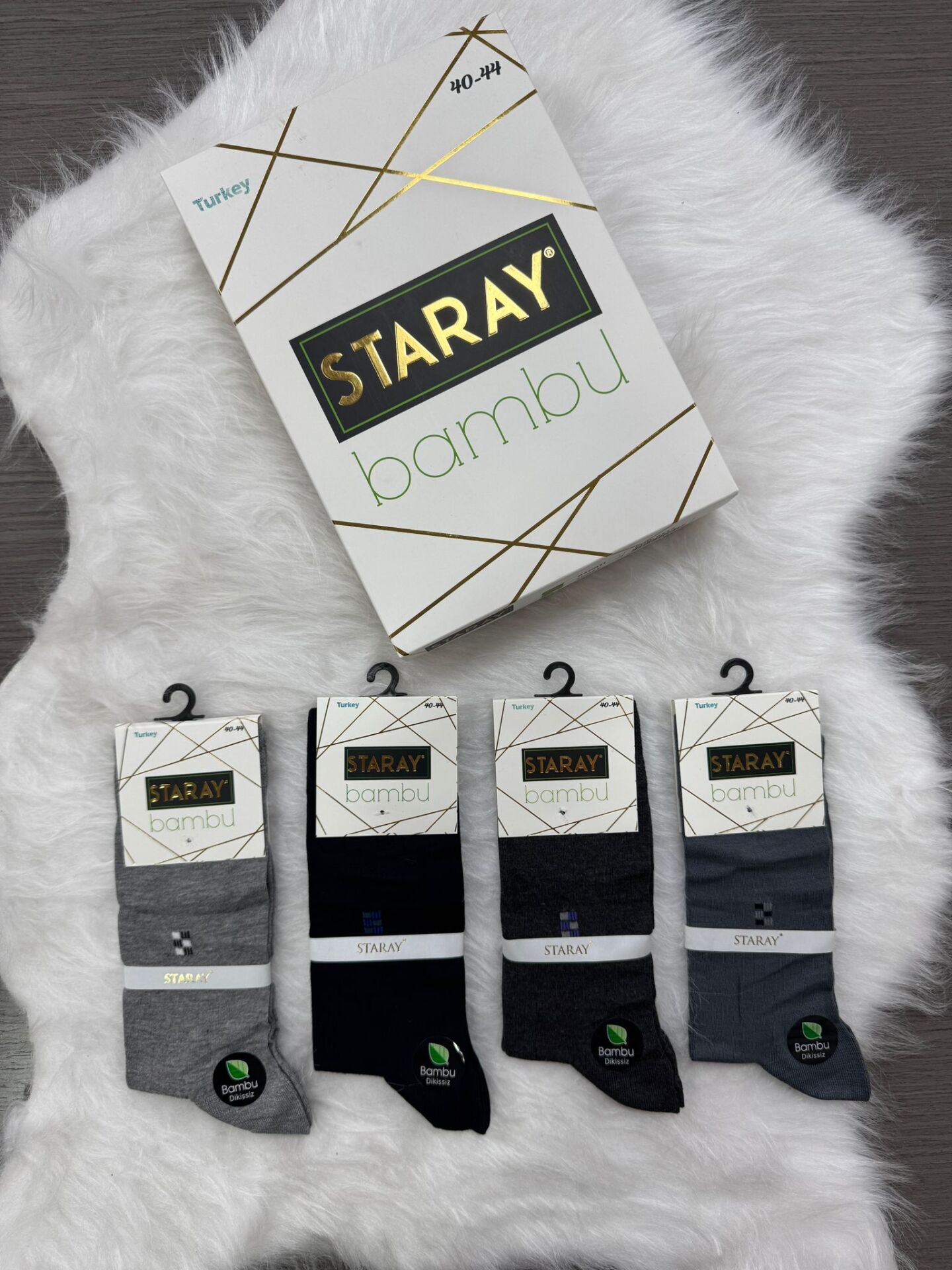 STARAY 517 ERKEK BAMBU DESENLİ SOKET ÇORAP