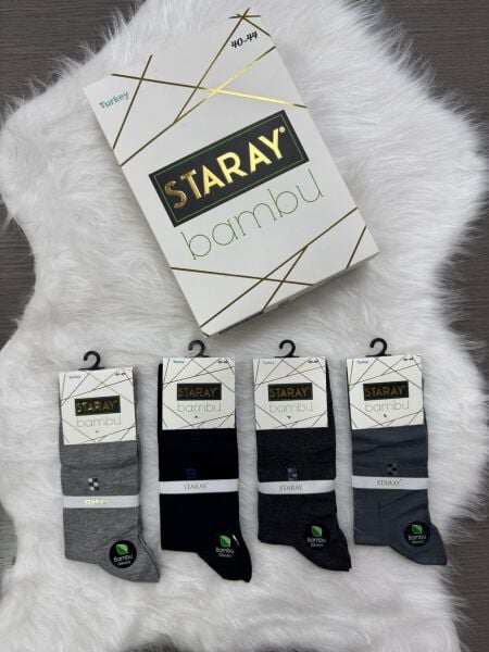 STARAY 517 ERKEK BAMBU DESENLİ SOKET ÇORAP