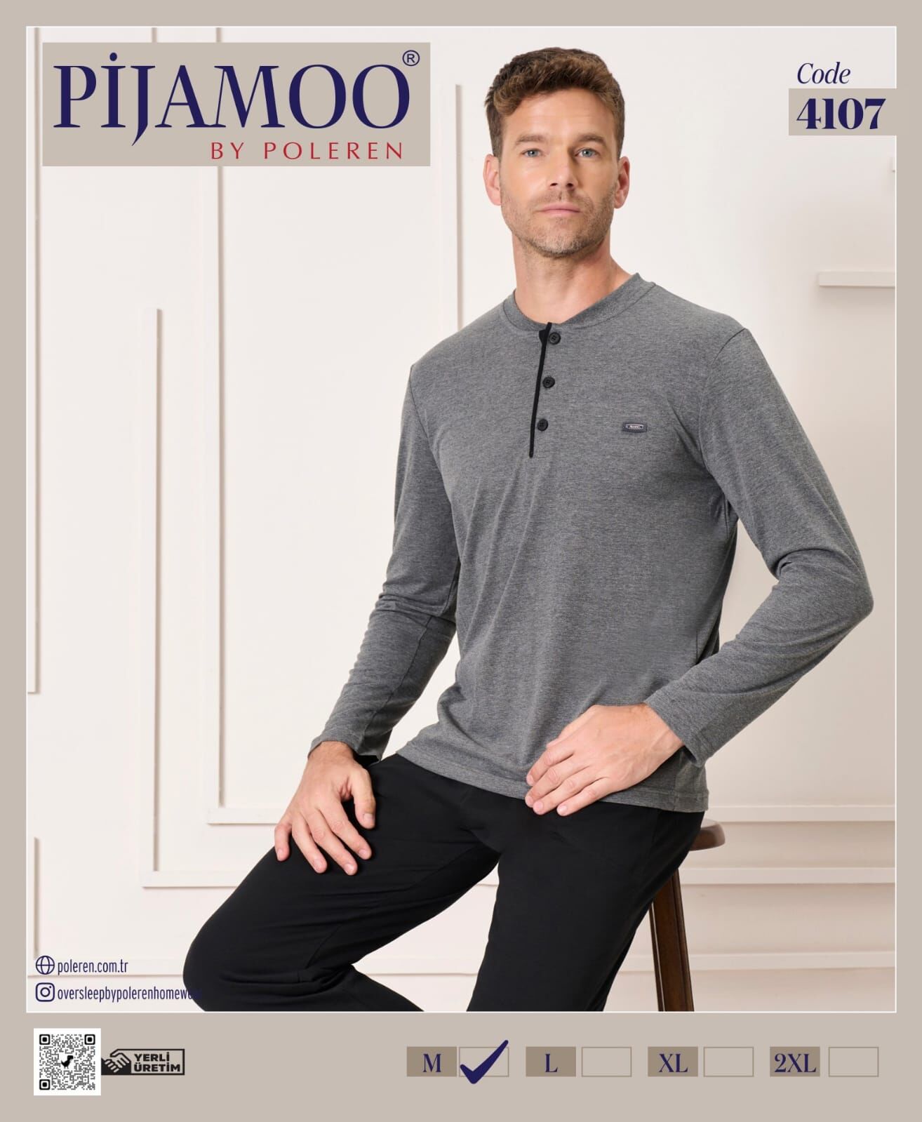 PİJAMOO 4107 ERKEK PİJAMA TAKIMI