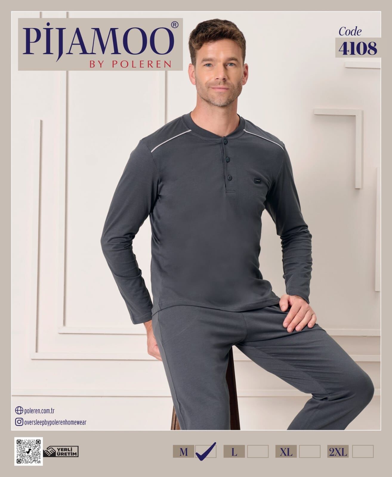PİJAMOO 4108 ERKEK PİJAMA TAKIMI