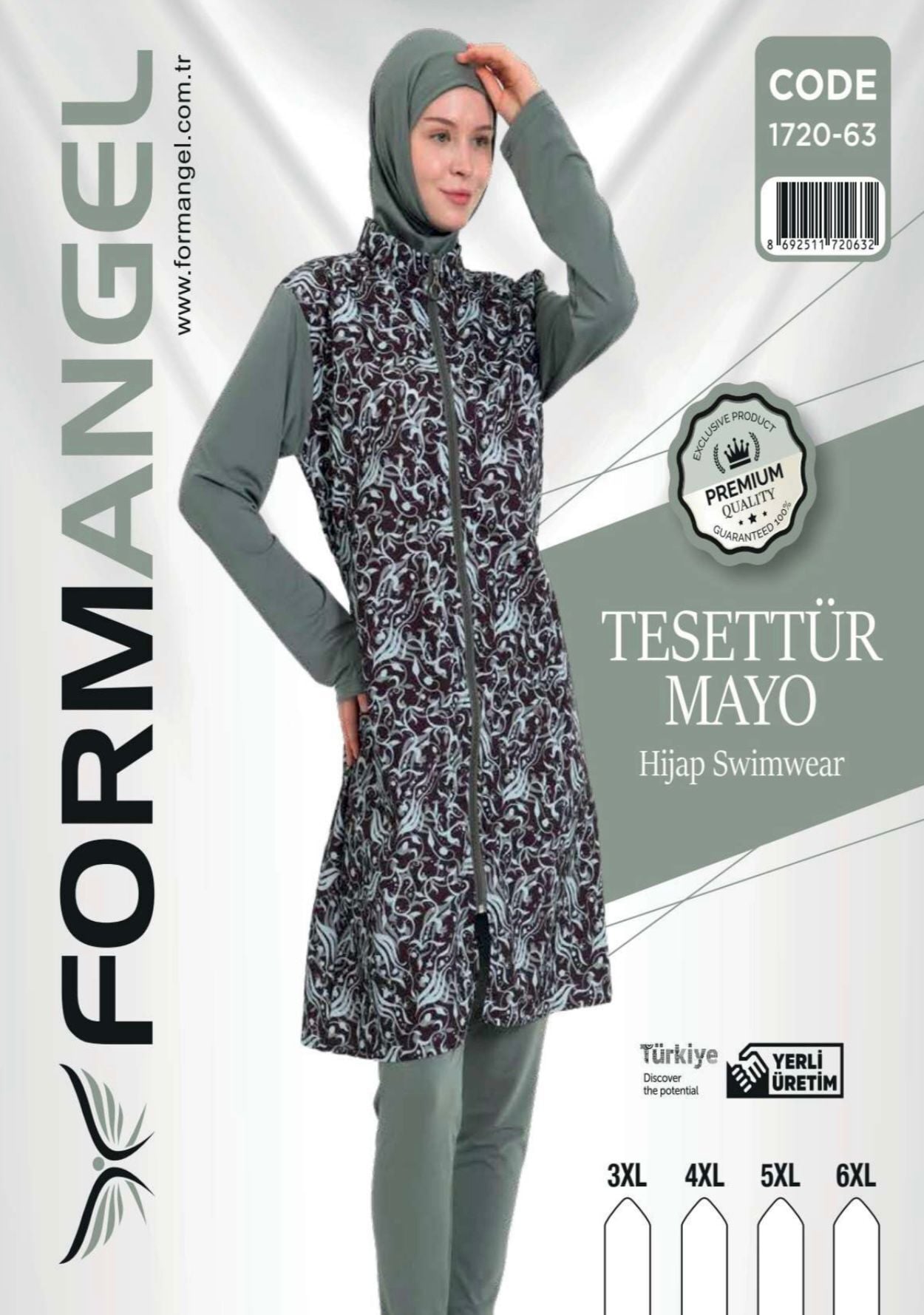 FORM ANGEL 1720-63 BATTAL FERMUARLI TESETTÜR MAYO