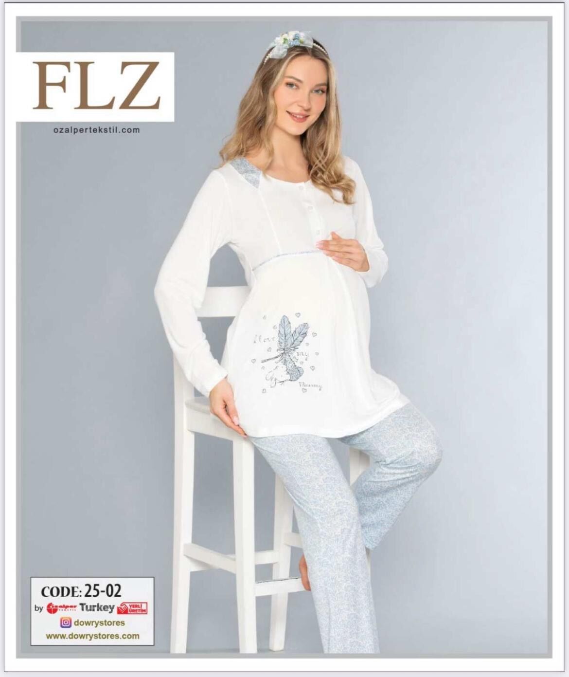 FLZ 25-02 BAYAN LOĞUSA PİJAMA TAKIMI