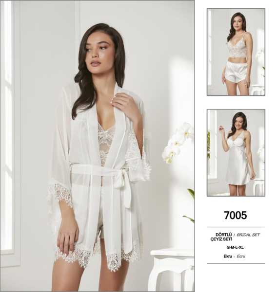PİERRE CARDİN 7005 SATEN 4 LÜ SET