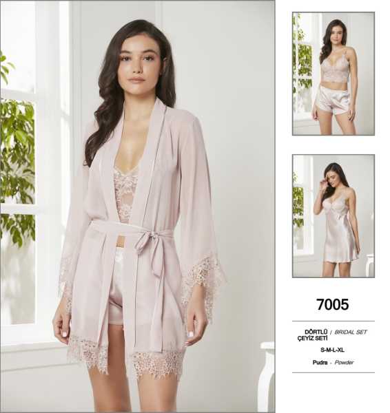 PİERRE CARDİN 7005 SATEN 4 LÜ SET