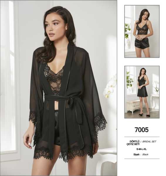 PİERRE CARDİN 7005 SATEN 4 LÜ SET