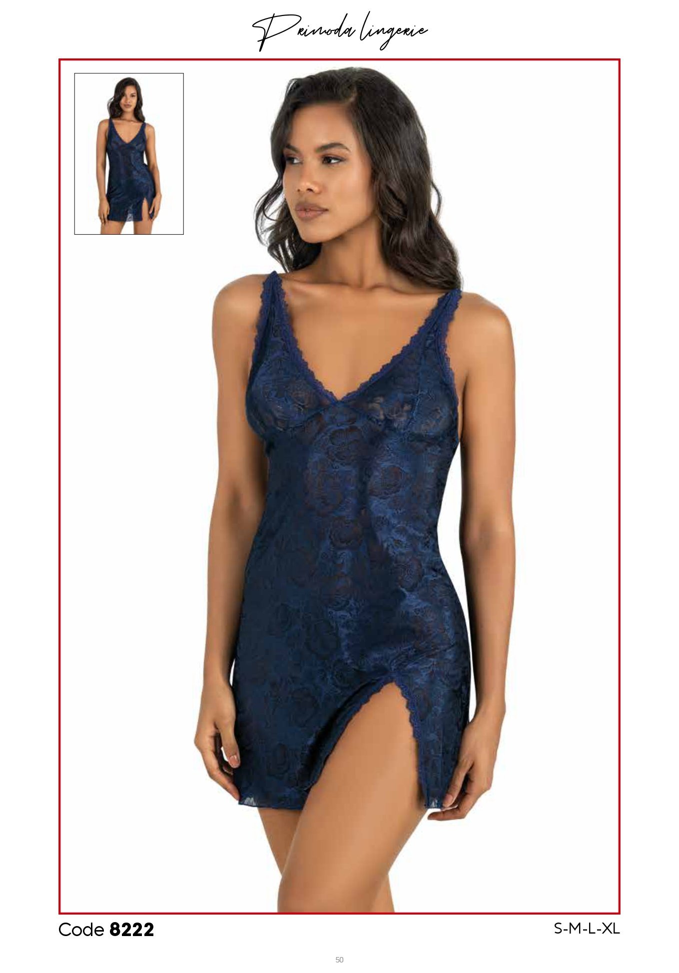 PRİMODA 8222 SATEN KISA GECELİK