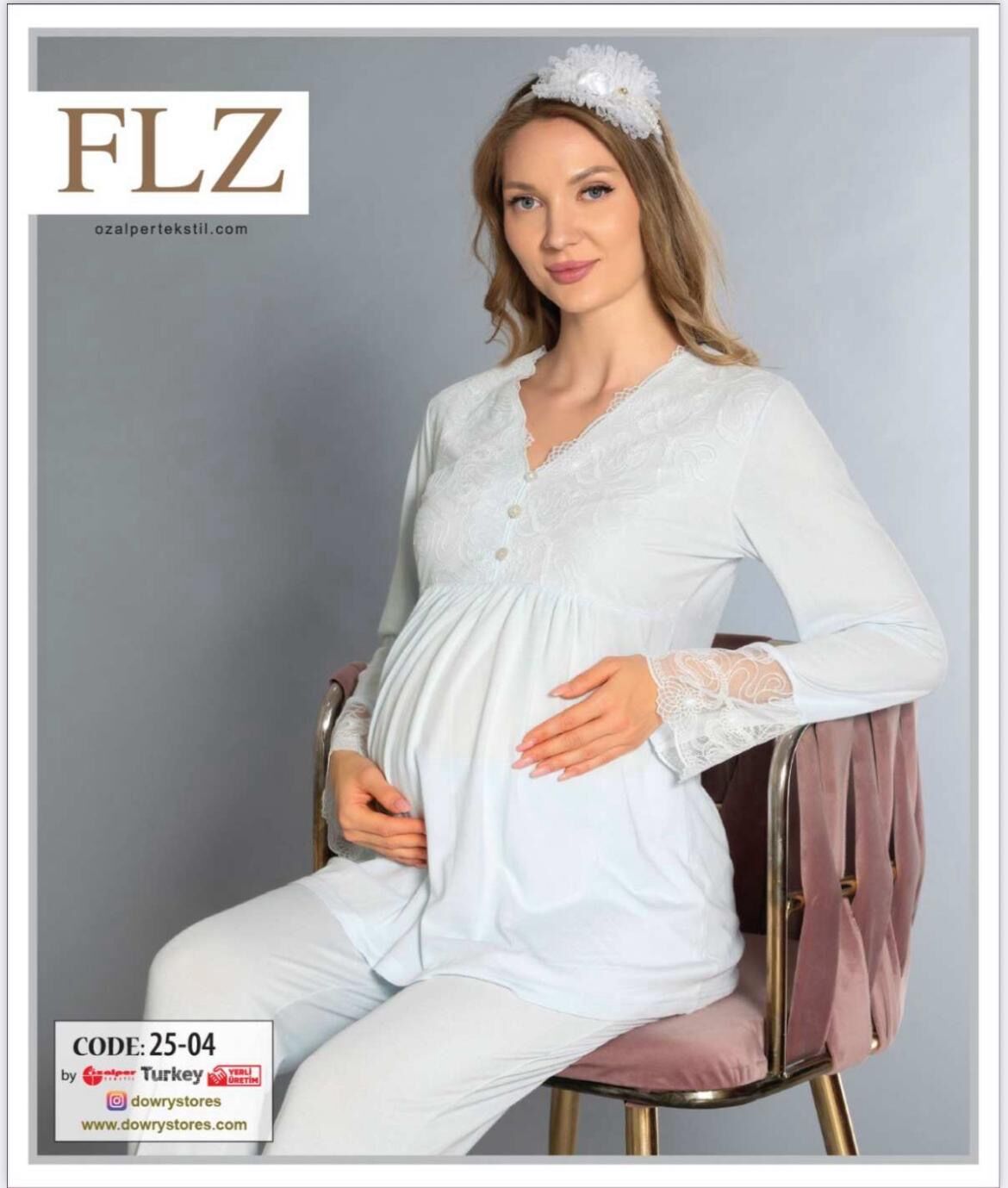 FLZ 25-04 BAYAN LOĞUSA PİJAMA TAKIMI