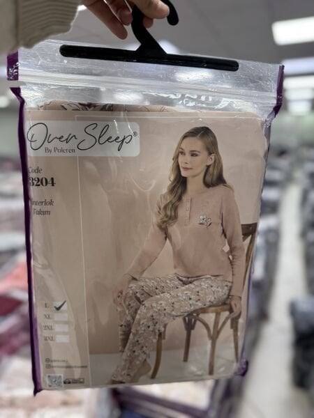 OVER SLEEP 3204 BAYAN BATTAL İNTERLOK PİJAMA TAKIM