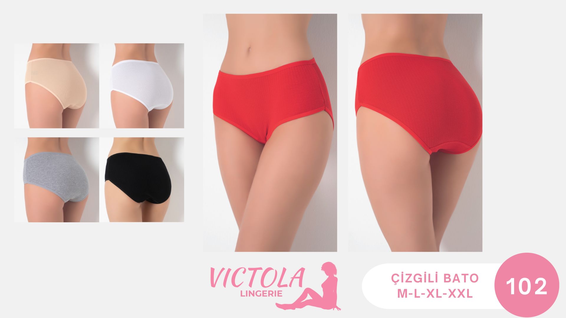 VİCTOLA 102 BAYAN ÇİZGİLİ BATO