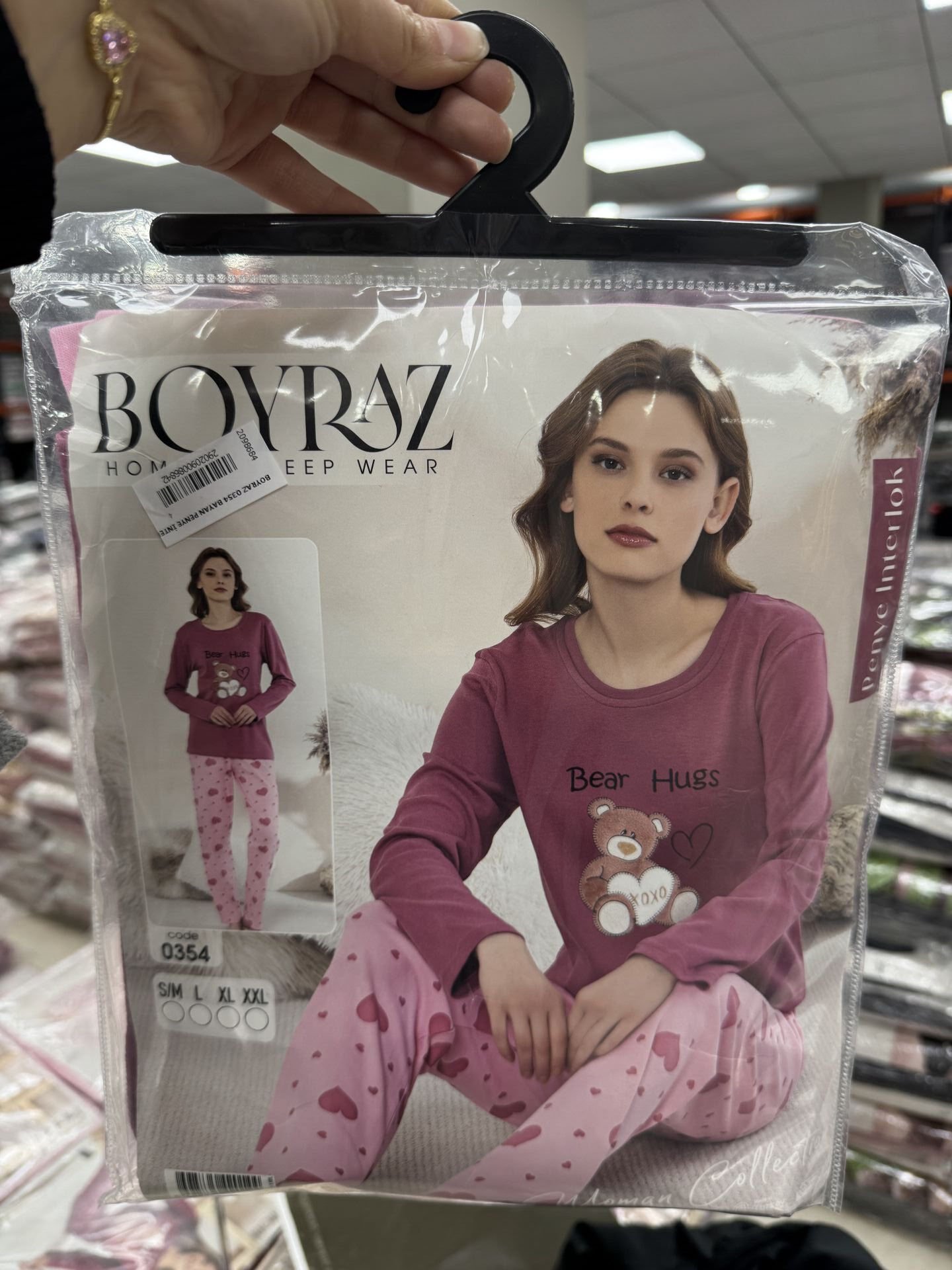 BOYRAZ 6354 BAYAN PENYE İNTERLOK PİJAMA TAKIMI