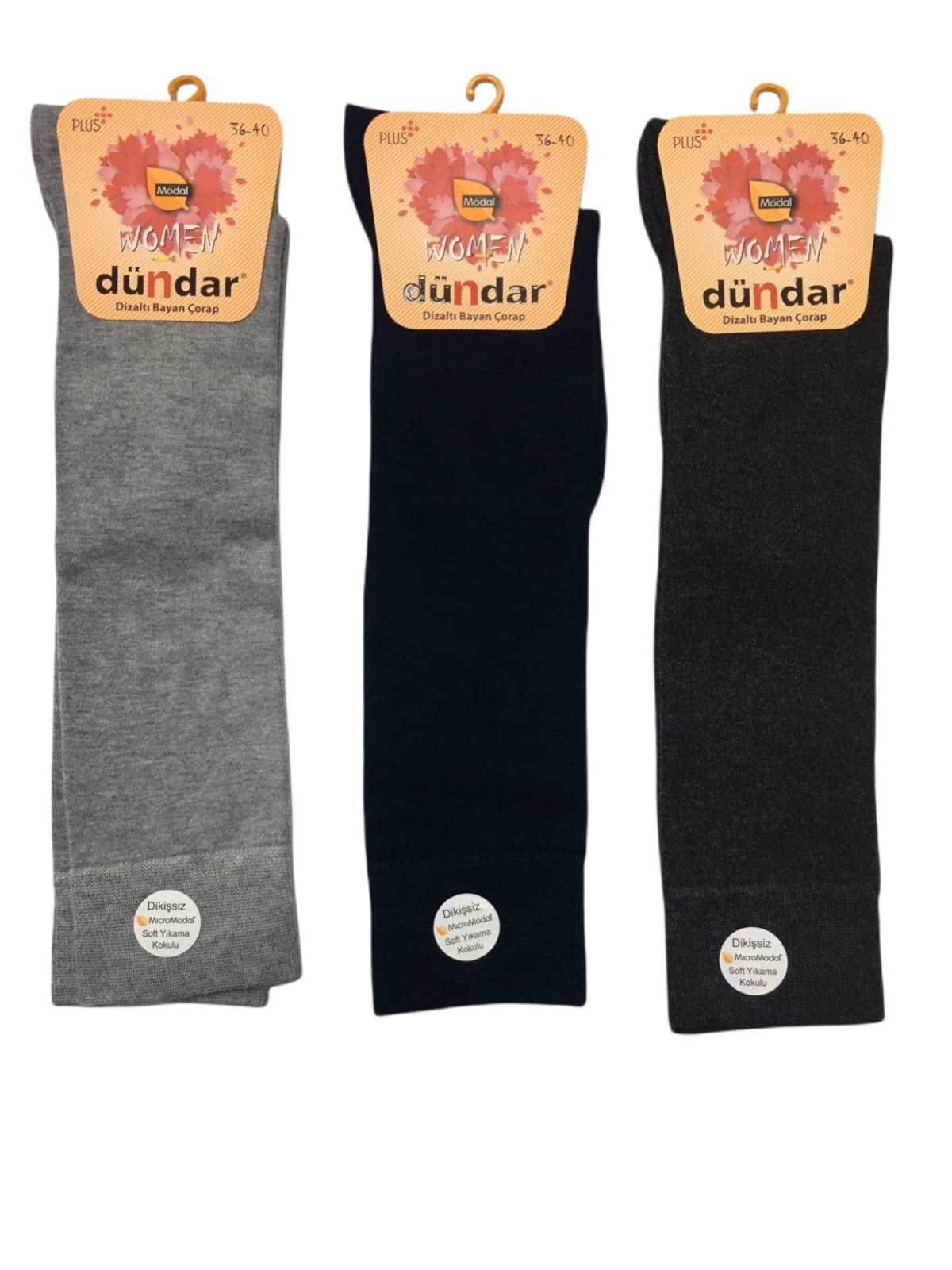 DÜNDAR 7088 BAYAN PLUS MODAL DİZALTI ÇORAP