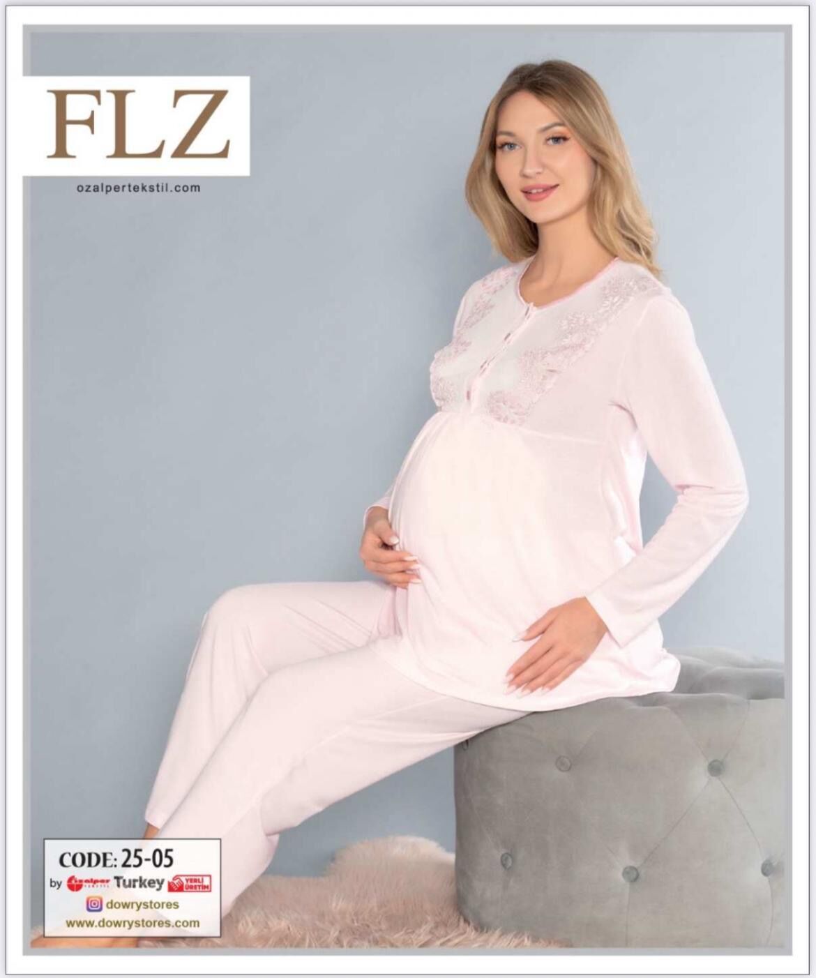 FLZ 25-05 BAYAN LOĞUSA PİJAMA TAKIMI