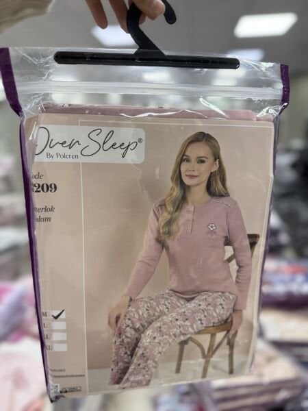 OVER SLEEP 3209 BAYAN İNTERLOK PİJAMA TAKIM