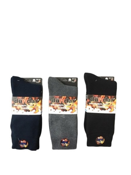 DÜNDAR 7019 ERKEK PLUS HAVLU THERMAL ÇORAP