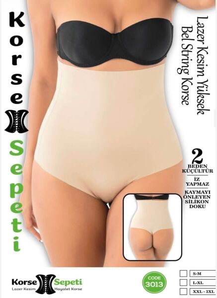 KORSE SEPETİ 3013 LAZER YÜKSEK BEL STRİNG KORSE 5