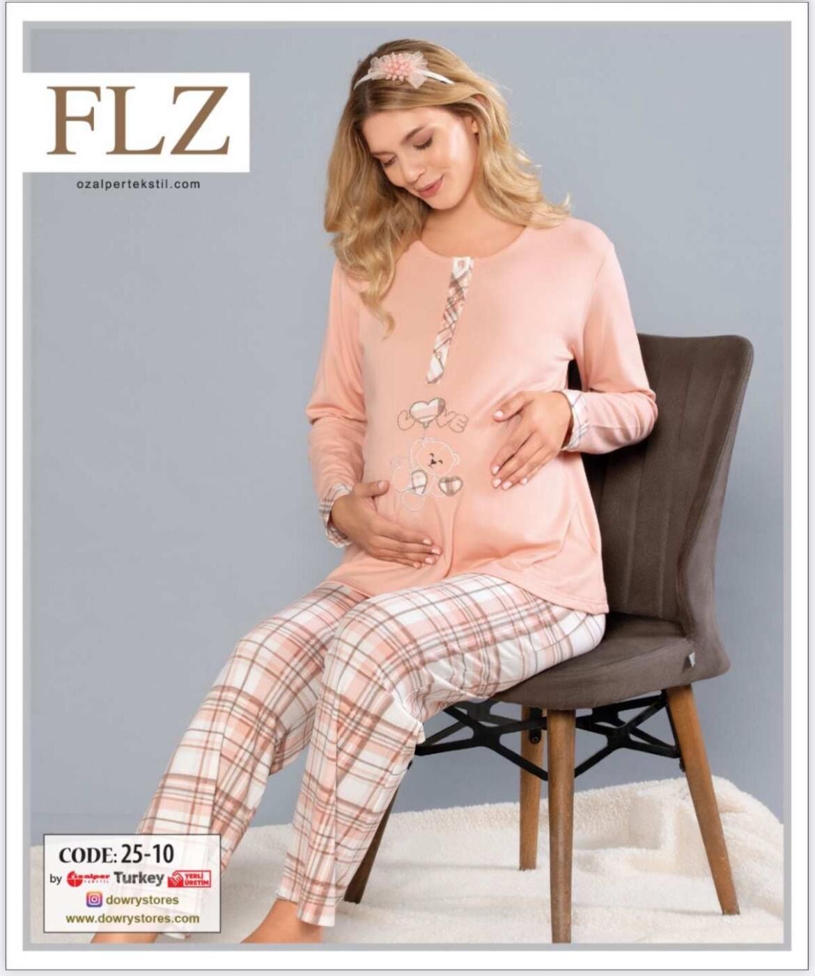 FLZ 25-10 BAYAN LOĞUSA PİJAMA TAKIMI