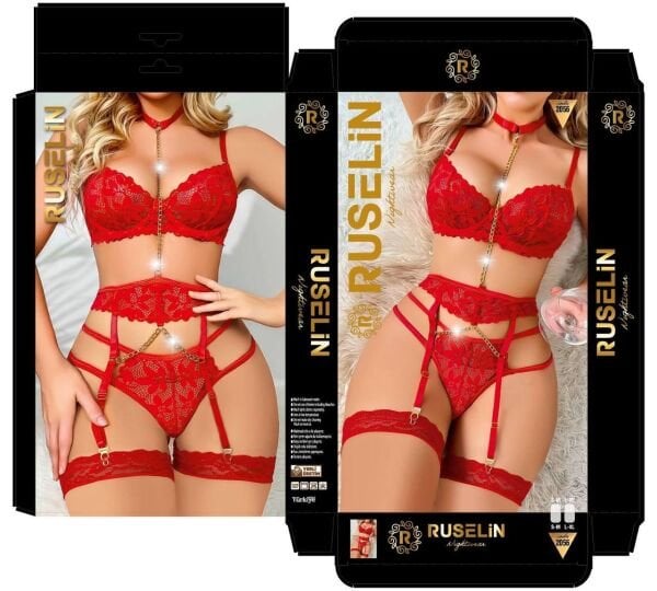 RUSELİN 2056 FANTAZİ KOSTÜM KIRMIZI