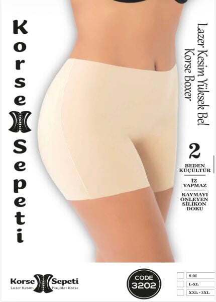 KORSE SEPETİ 3202 LAZER YÜKSEK BEL KORSE BOXER 5