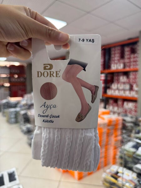 DORE 12559 KIZ AYÇA DESENLİ MİCRO KÜLOTLU ÇORAP