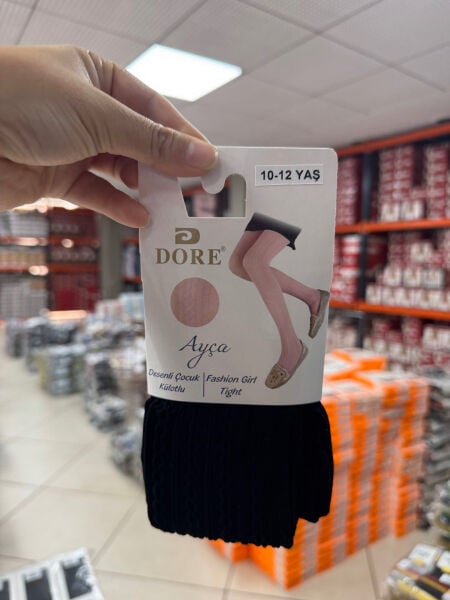 DORE 12559 KIZ AYÇA DESENLİ MİCRO KÜLOTLU ÇORAP