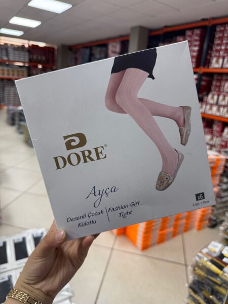 DORE 12559 KIZ AYÇA DESENLİ MİCRO KÜLOTLU ÇORAP
