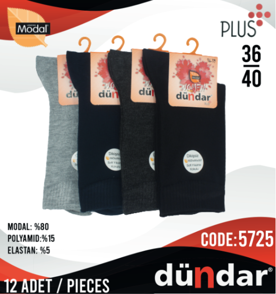 DÜNDAR 5725 BAYAN PLUS MODAL ÇORAP