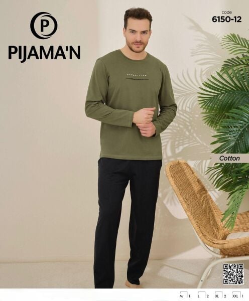 PİJAMAN 6150-12 ERKEK PENYE PİJAMA TAKIM