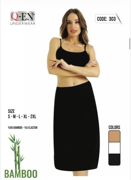 Q-EN 303 BAYAN BAMBU MAXİ UZUN JİPON