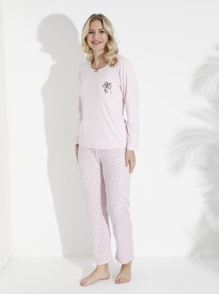 BOYRAZ 04044 BAYAN BERLİN İNTERLOK PİJAMA TAKIMI