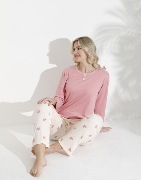 BOYRAZ 04051 BAYAN BERLİN İNTERLOK PİJAMA TAKIMI