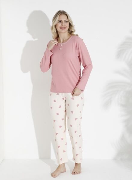 BOYRAZ 04051 BAYAN BERLİN İNTERLOK PİJAMA TAKIMI