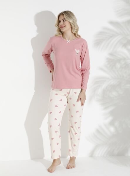 BOYRAZ 04050 BAYAN BERLİN İNTERLOK PİJAMA TAKIMI