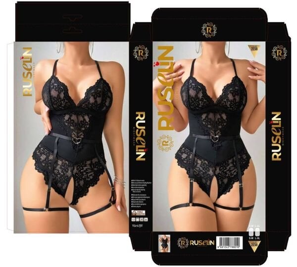 RUSELİN 2238 FANTAZİ KOSTÜM SİYAH