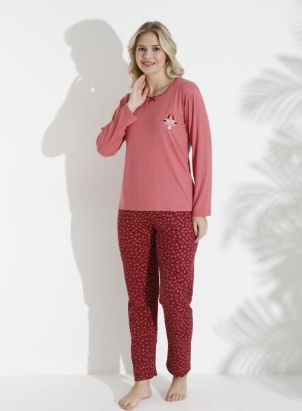 BOYRAZ 04047 BAYAN BERLİN İNTERLOK PİJAMA TAKIMI