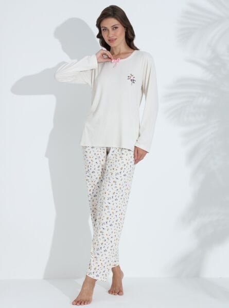 BOYRAZ 06032 BAYAN RAPORLU İNTERLOK PİJAMA TAKIMI