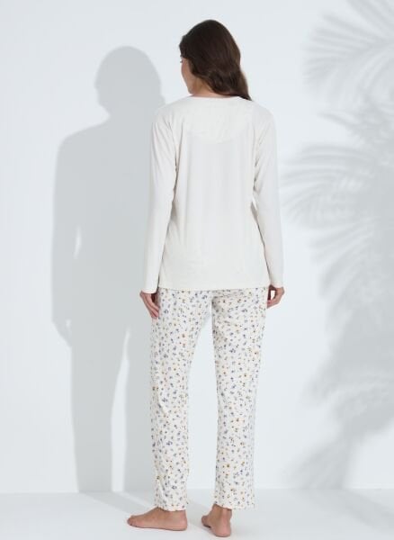 BOYRAZ 06032 BAYAN RAPORLU İNTERLOK PİJAMA TAKIMI