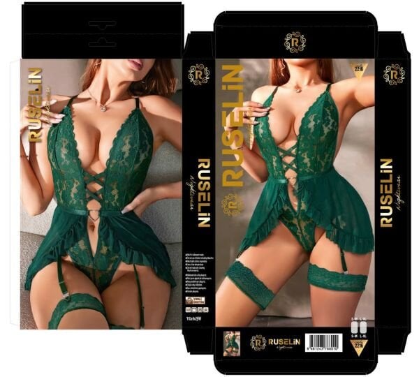 RUSELİN 2216 FANTAZİ KOSTÜM YEŞİL