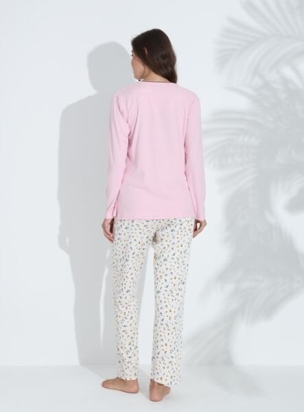 BOYRAZ 06027 BAYAN RAPORLU İNTERLOK PİJAMA TAKIMI