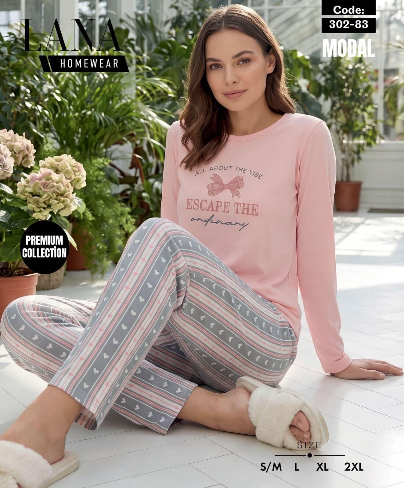 LANA 302-83 BAYAN MODAL PİJAMA TAKIM