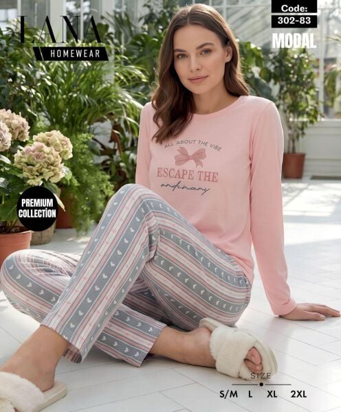 LANA 302-83 BAYAN MODAL PİJAMA TAKIM