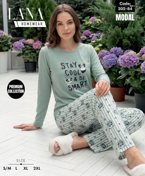 LANA 302-84 BAYAN MODAL PİJAMA TAKIM