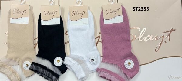 SLAYT ST2355 BAYAN BAMBU TÜLLÜ PATİK