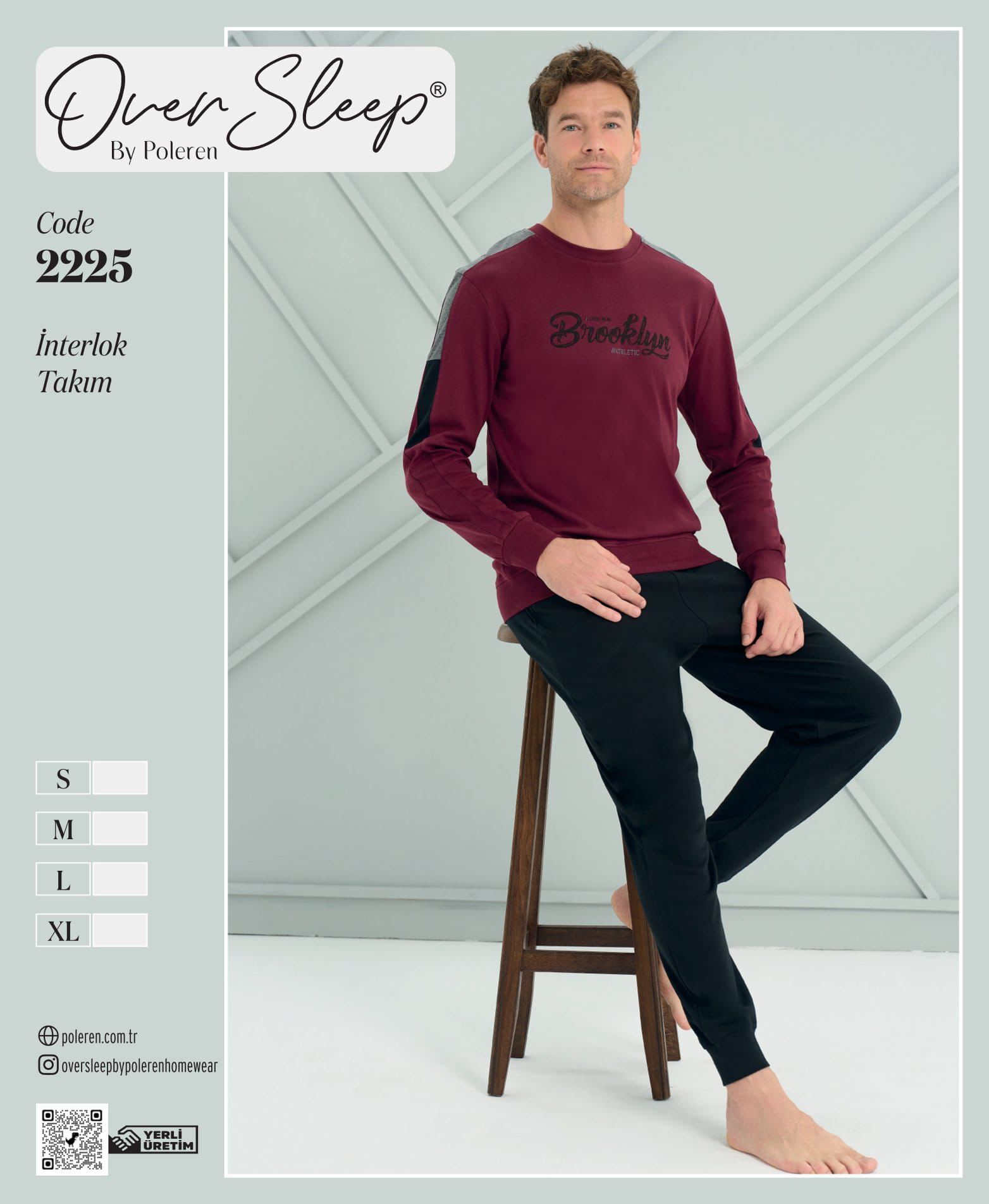 OVER SLEEP 2225 ERKEK İNTERLOK PİJAMA TAKIM