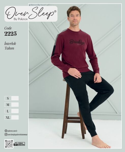OVER SLEEP 2225 ERKEK İNTERLOK PİJAMA TAKIM