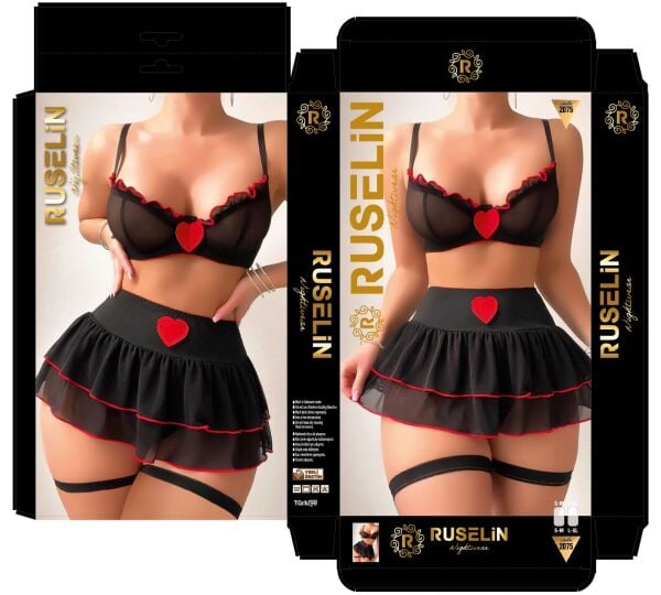 RUSELİN 2075 FANTAZİ KOSTÜM SİYAH