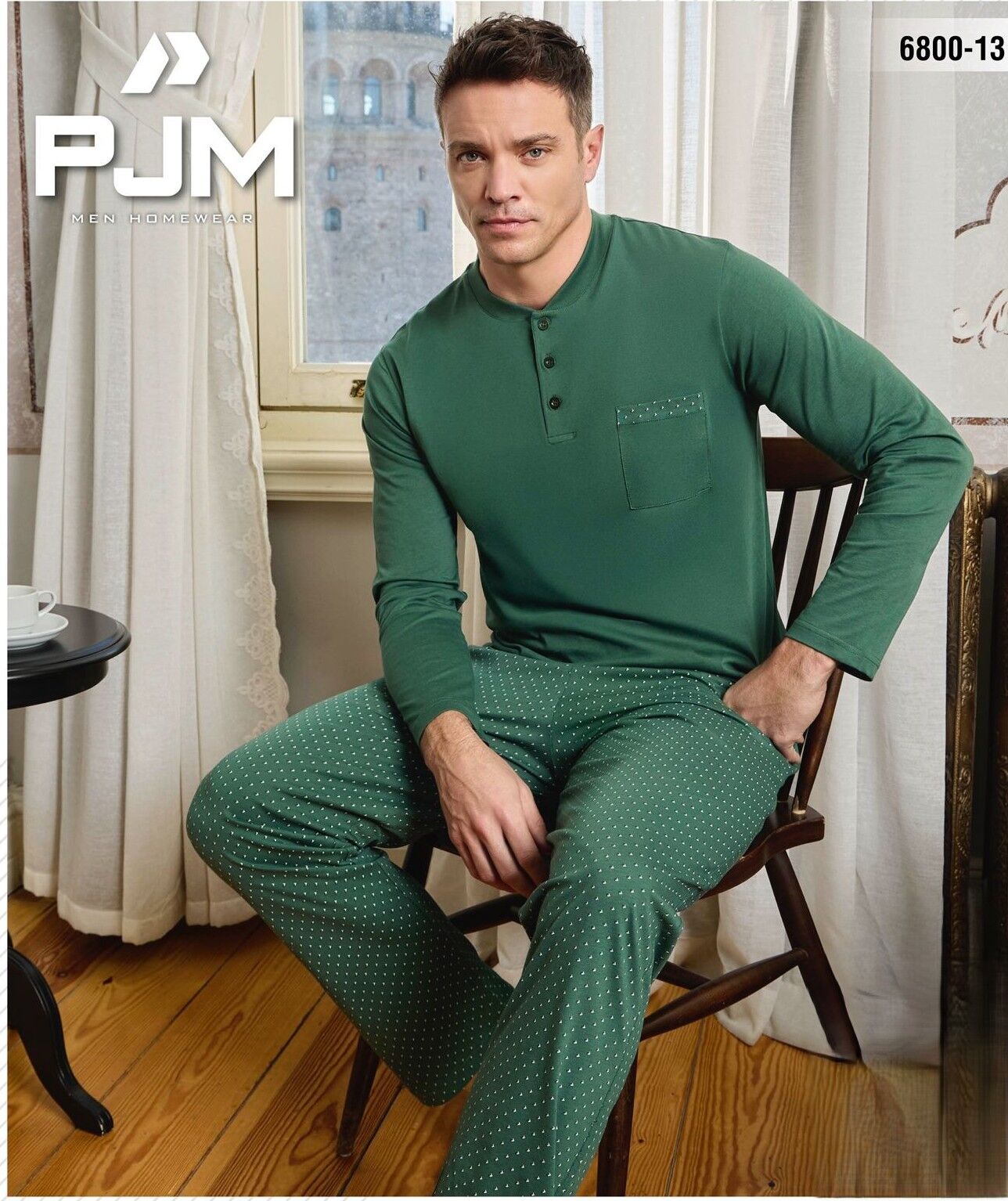 PJM 6800-13 ERKEK PENYE CEPLİ PİJAMA TAKIM