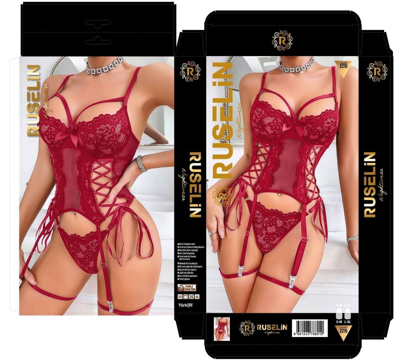 RUSELİN 2215 FANTAZİ KOSTÜM BORDO